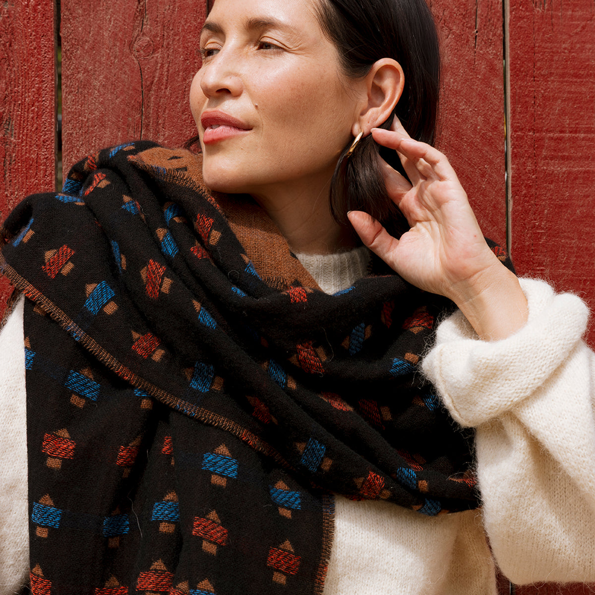 Intaglio Cashmere Shawl