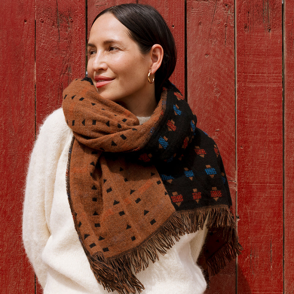 Intaglio Cashmere Shawl