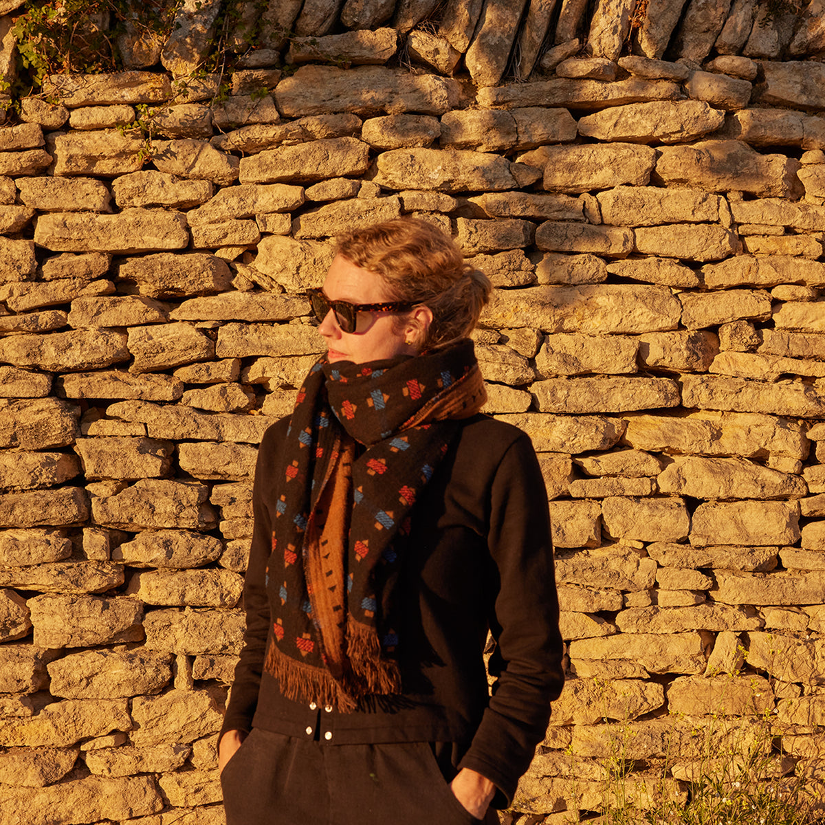 Intaglio Cashmere Shawl