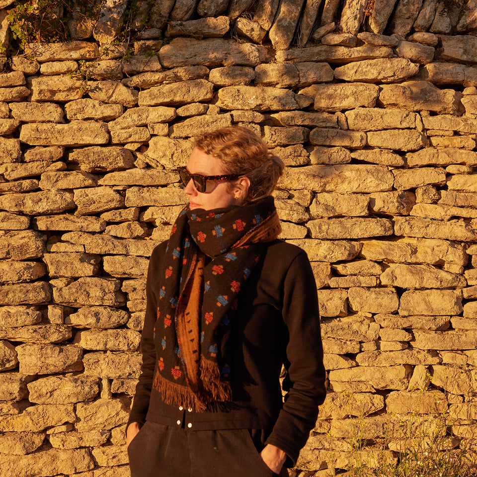 Intaglio Cashmere Shawl