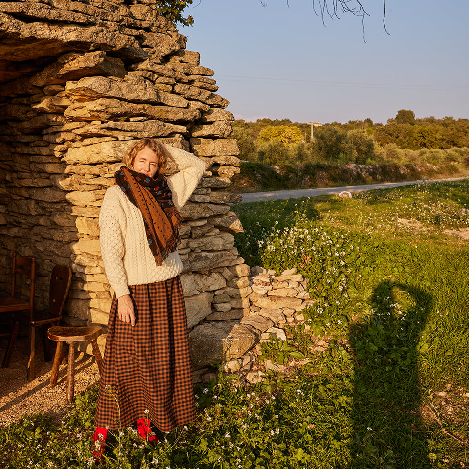 Intaglio Cashmere Shawl
