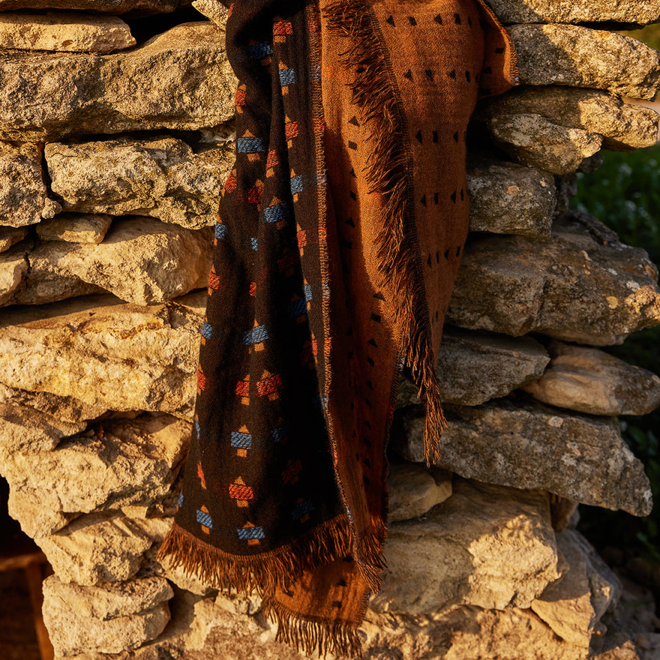 Intaglio Cashmere Shawl