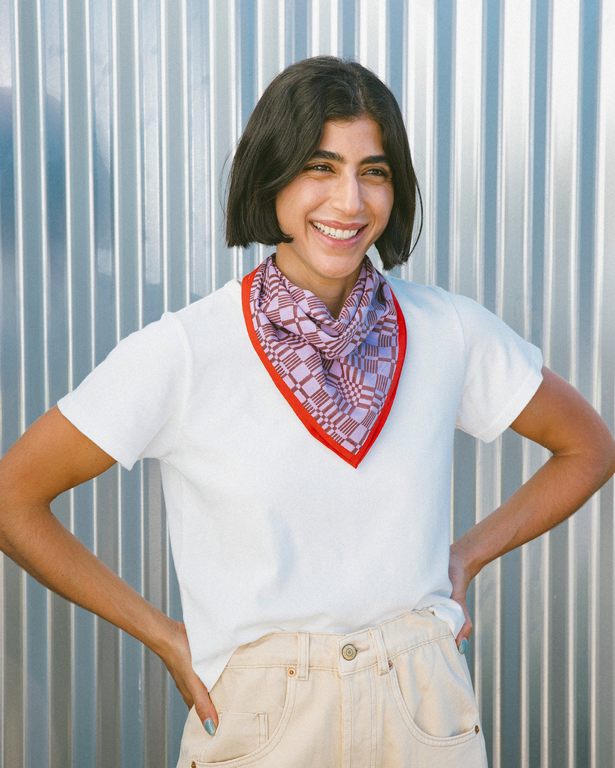 Windowpane Bandana | Orchid