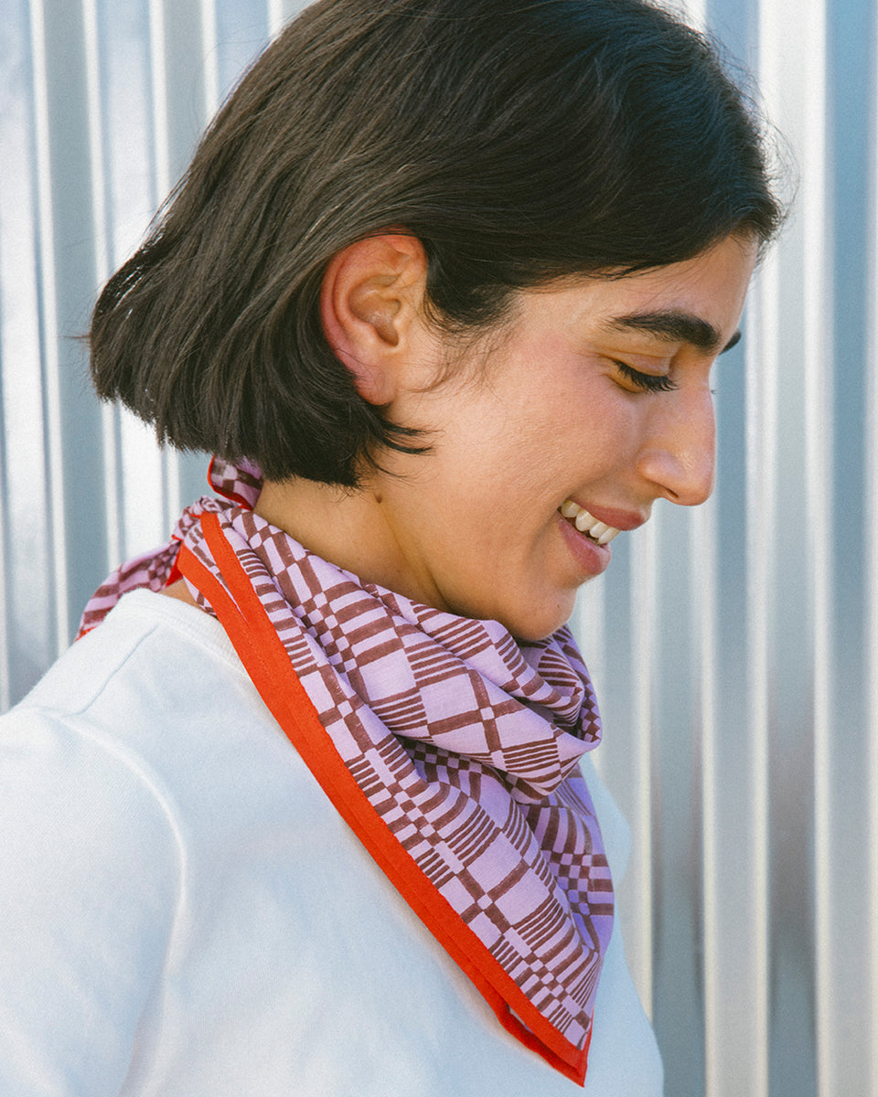 Windowpane Bandana | Orchid