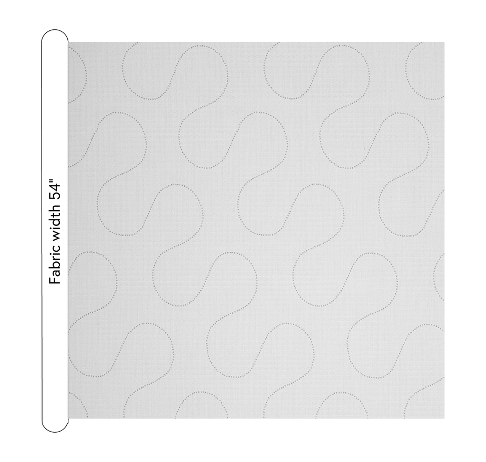 Serpentine Fabric | Snow