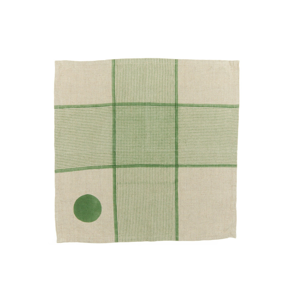 Plaid Napkin | Basil | Wholesale