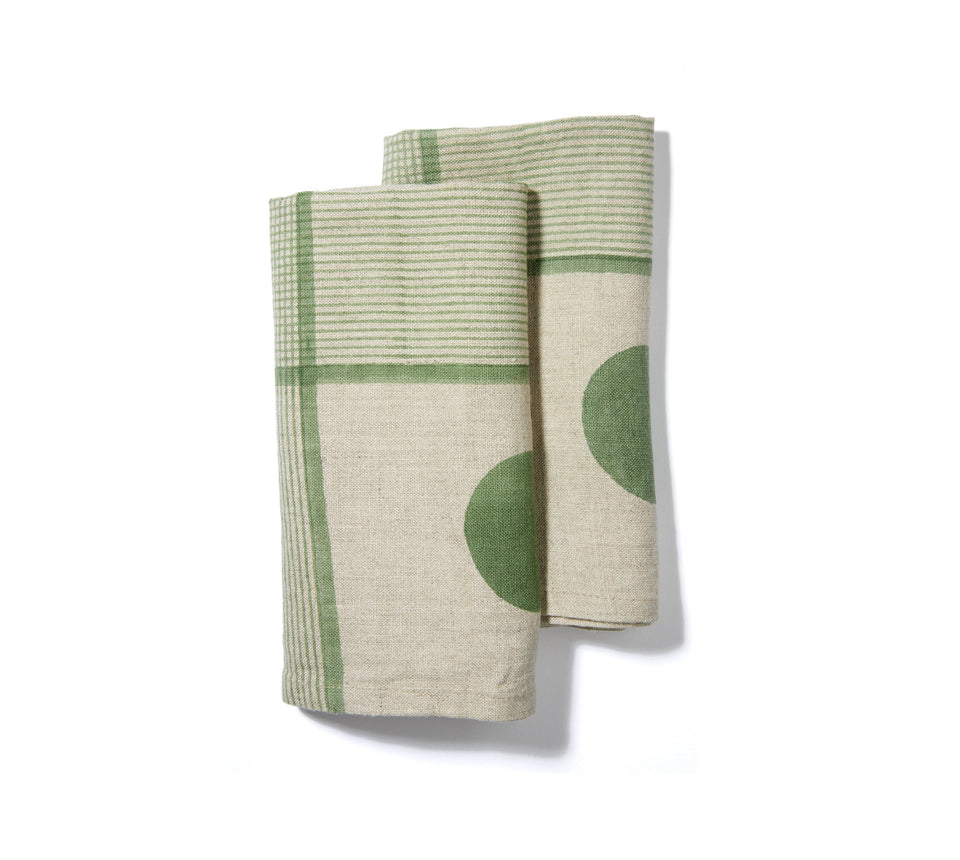 Plaid Napkin | Basil | Wholesale