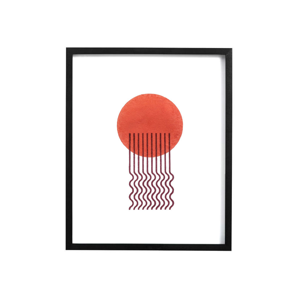 Byway | Terracotta | Woodblock Print