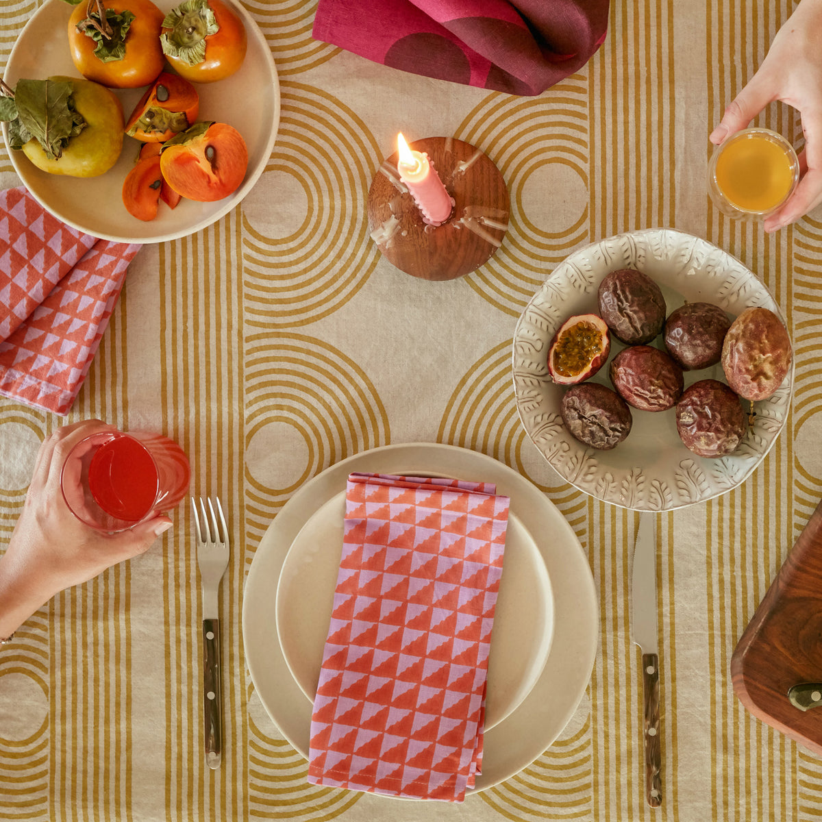 Poiret Tablecloth | Ochre