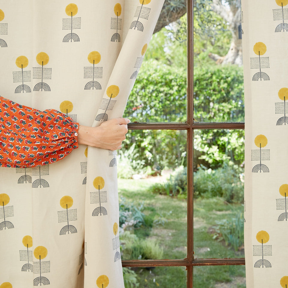 Mr. People Person Curtain | Flax