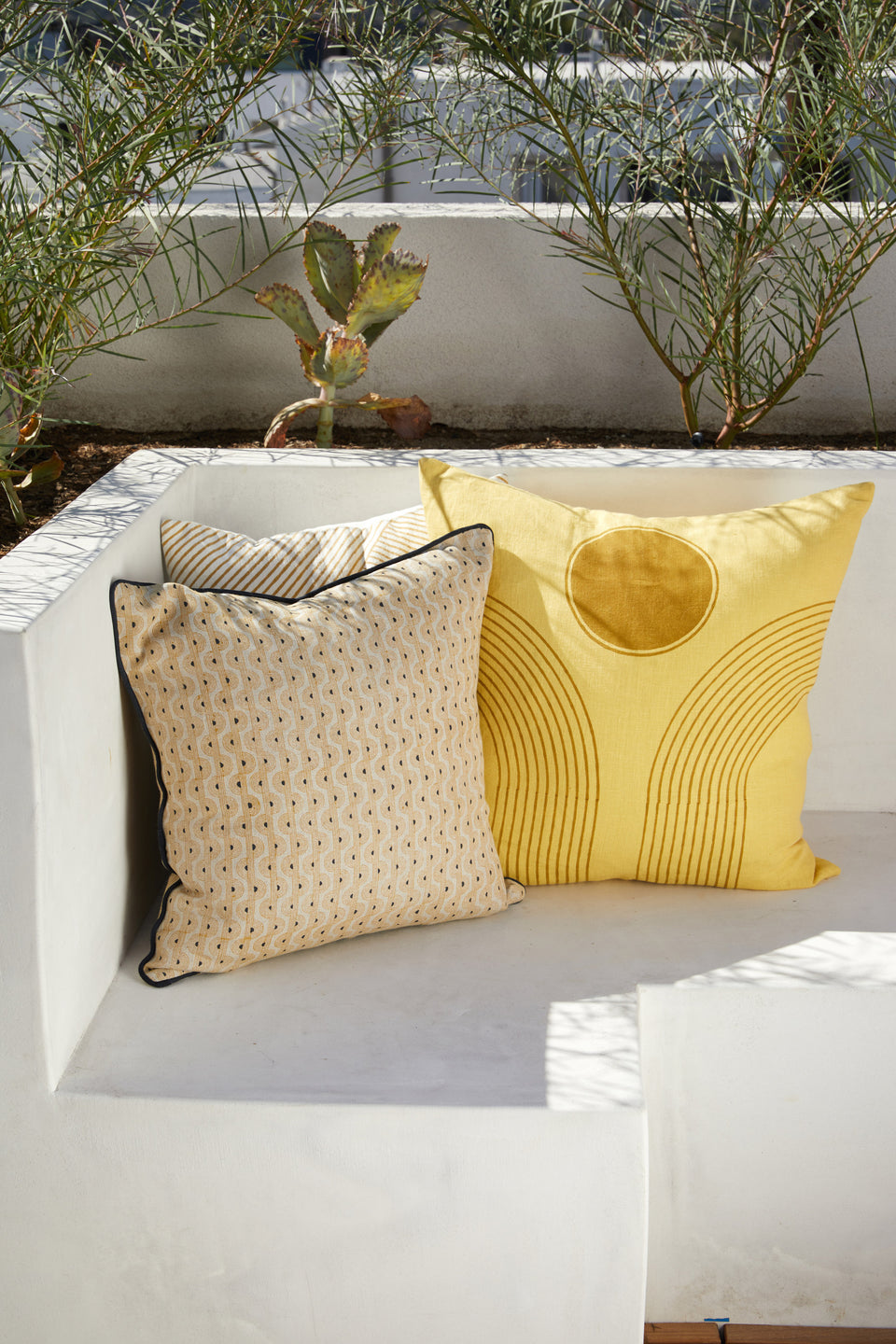 Fountain Pillow | Goldenrod