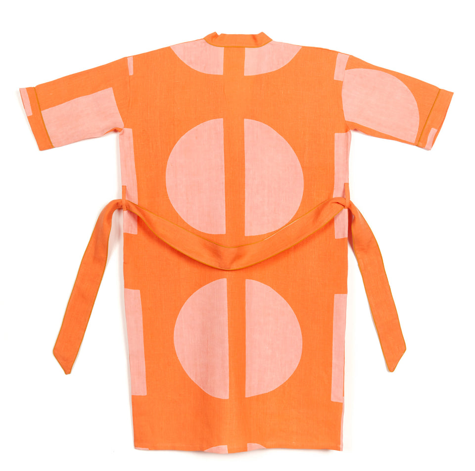 Dot Dash Robe | Apricot