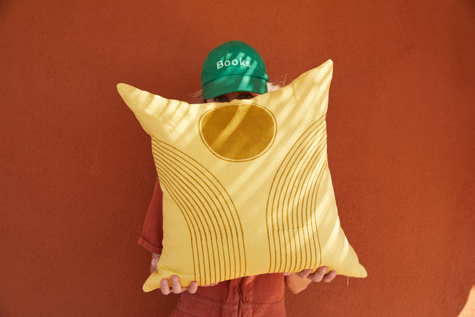 Fountain Pillow | Goldenrod