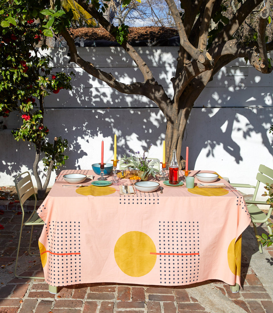 Metronome Tablecloth | Peach