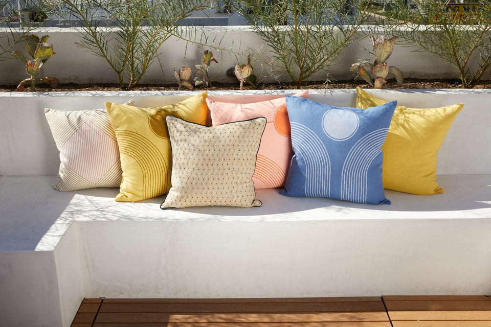 Fountain Pillow | Goldenrod