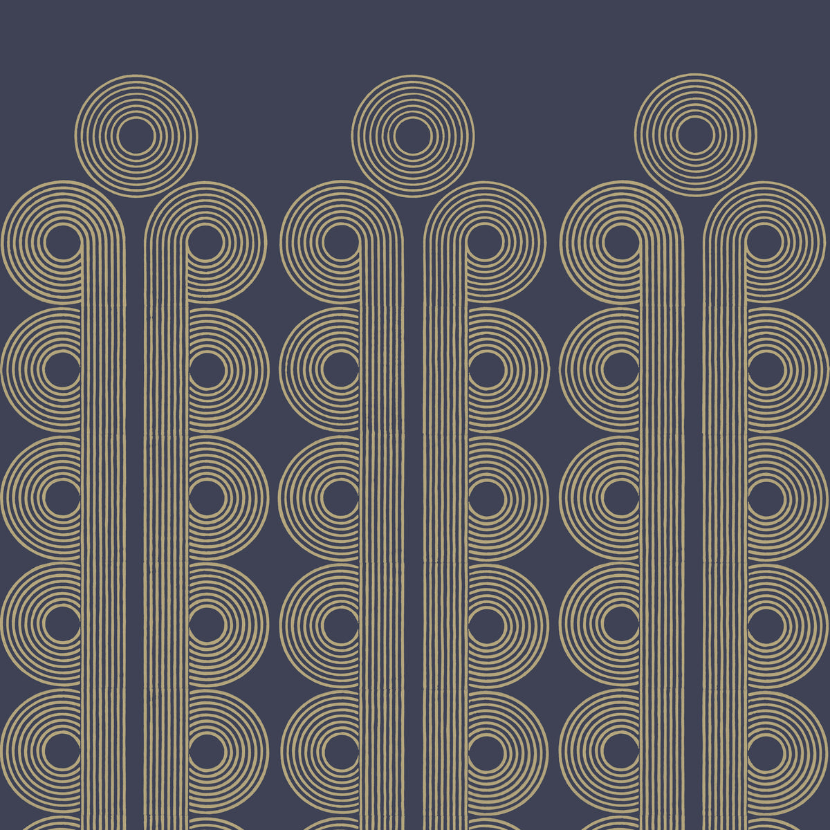 Poiret Wallpaper | Navy