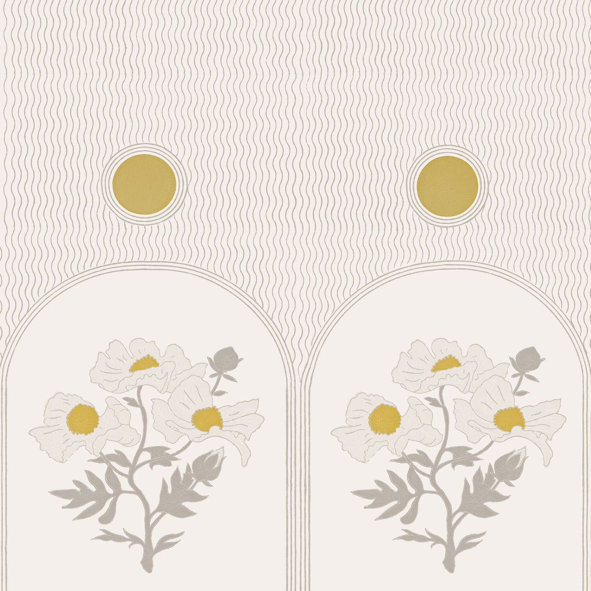 Poppies Wallpaper | Linen