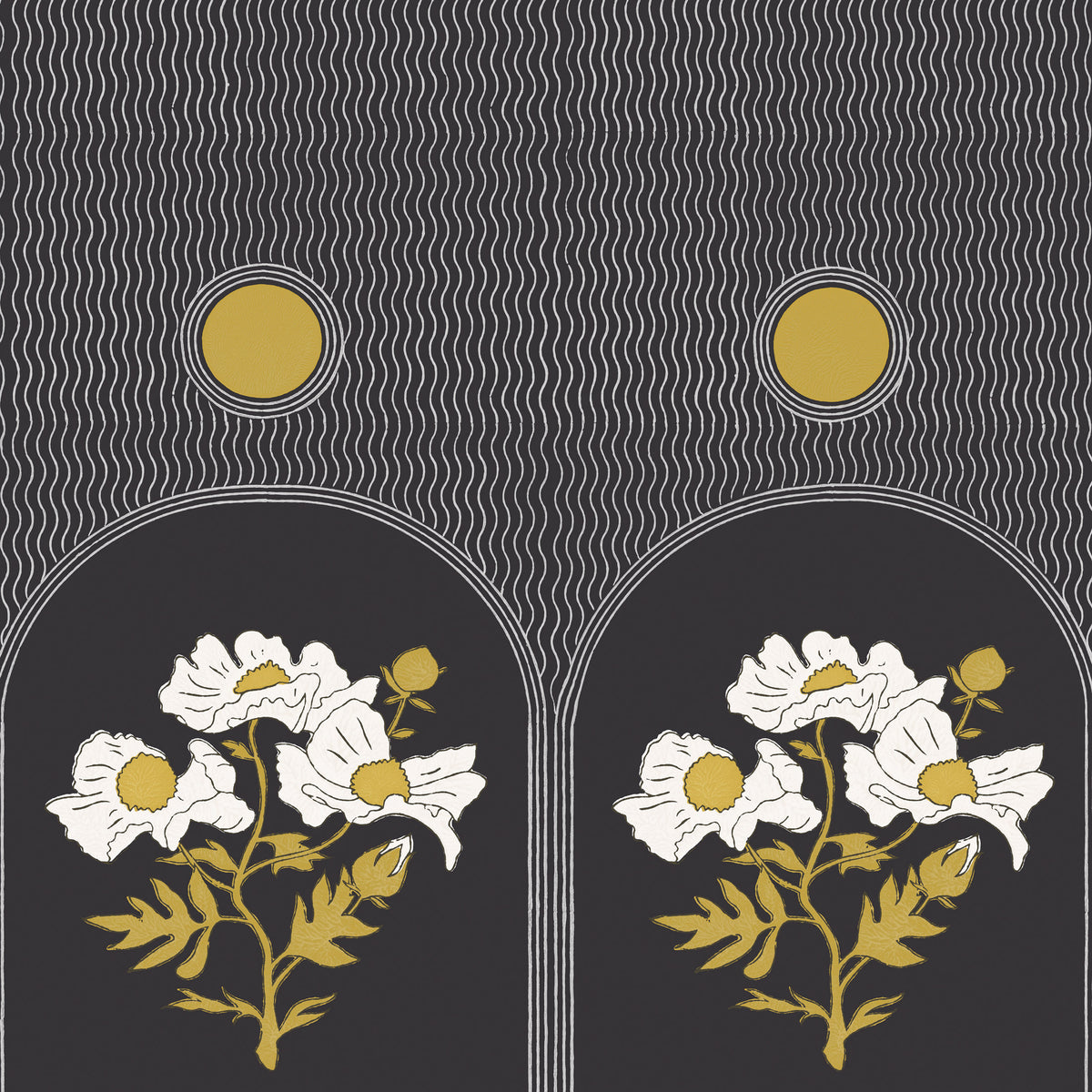 Poppies Wallpaper | Midnight