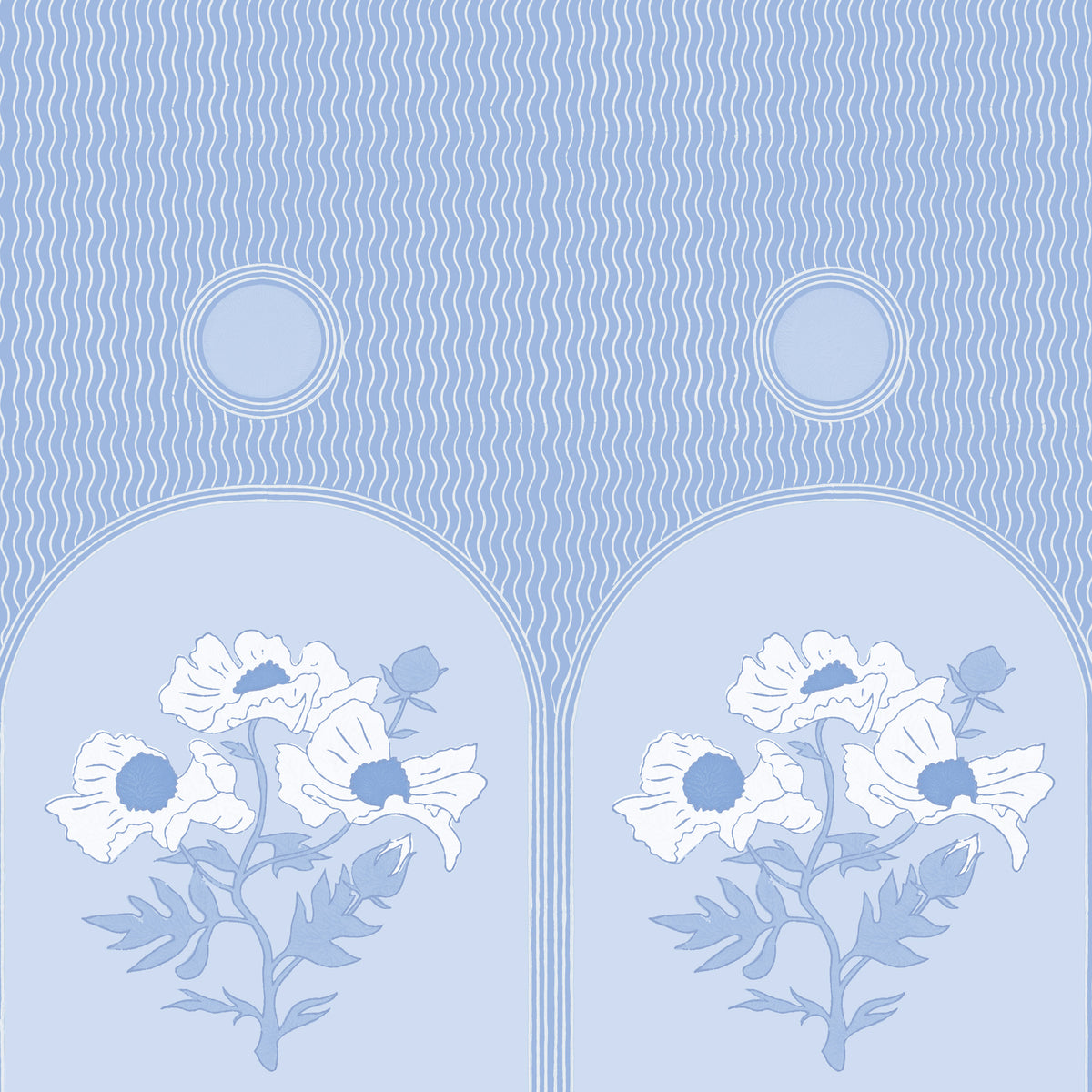 Poppies Wallpaper | Periwinkle