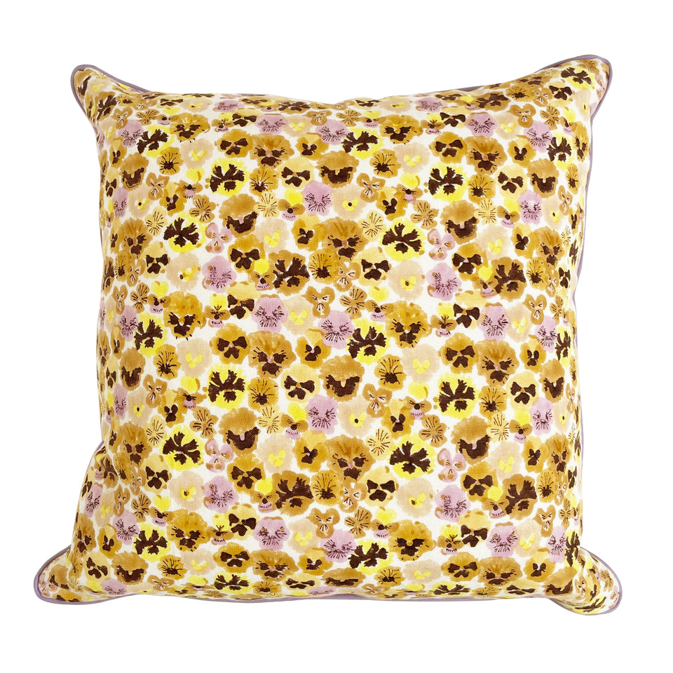 Pansies Reading Pillow | Lavender