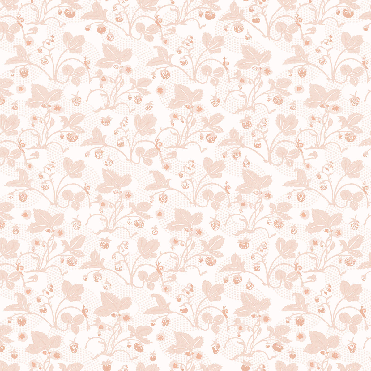 Strawberries Wallpaper | Blush