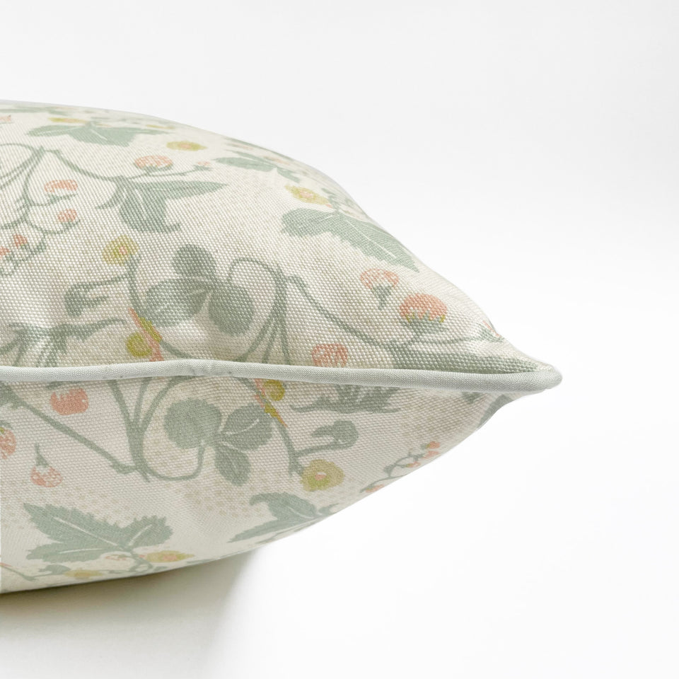 Strawberries Reading Pillow | Sage