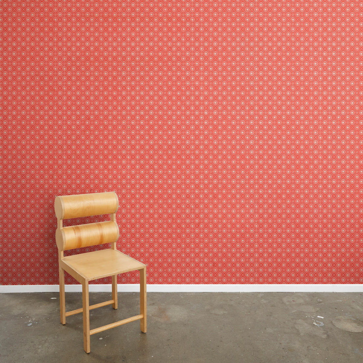Sunburst Wallpaper | Cranberry