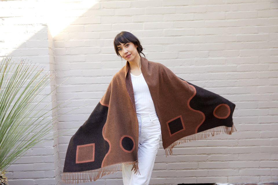 Italian Cashmere Wrap | Coffee