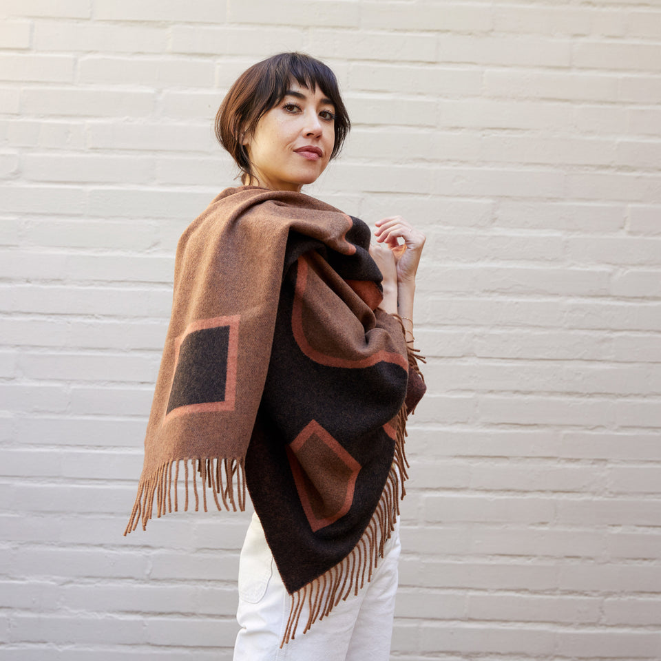 Italian Cashmere Wrap | Coffee